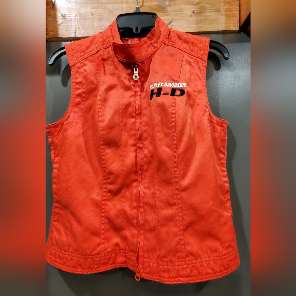 Harley-Davidson Red Sleeveless Top